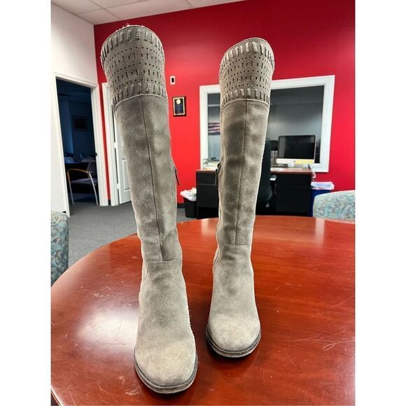 Lucky Brand Taupe Heeled Boots - Picture 6 of 11